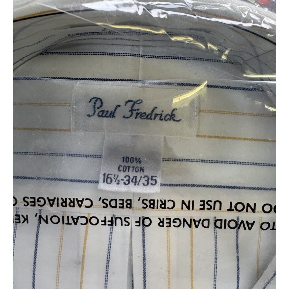 Lot of 3 NEW IN PACKAGES PAUL FREDERICK SHIRTS 16 1/2 -34 - Picture 4 of 7